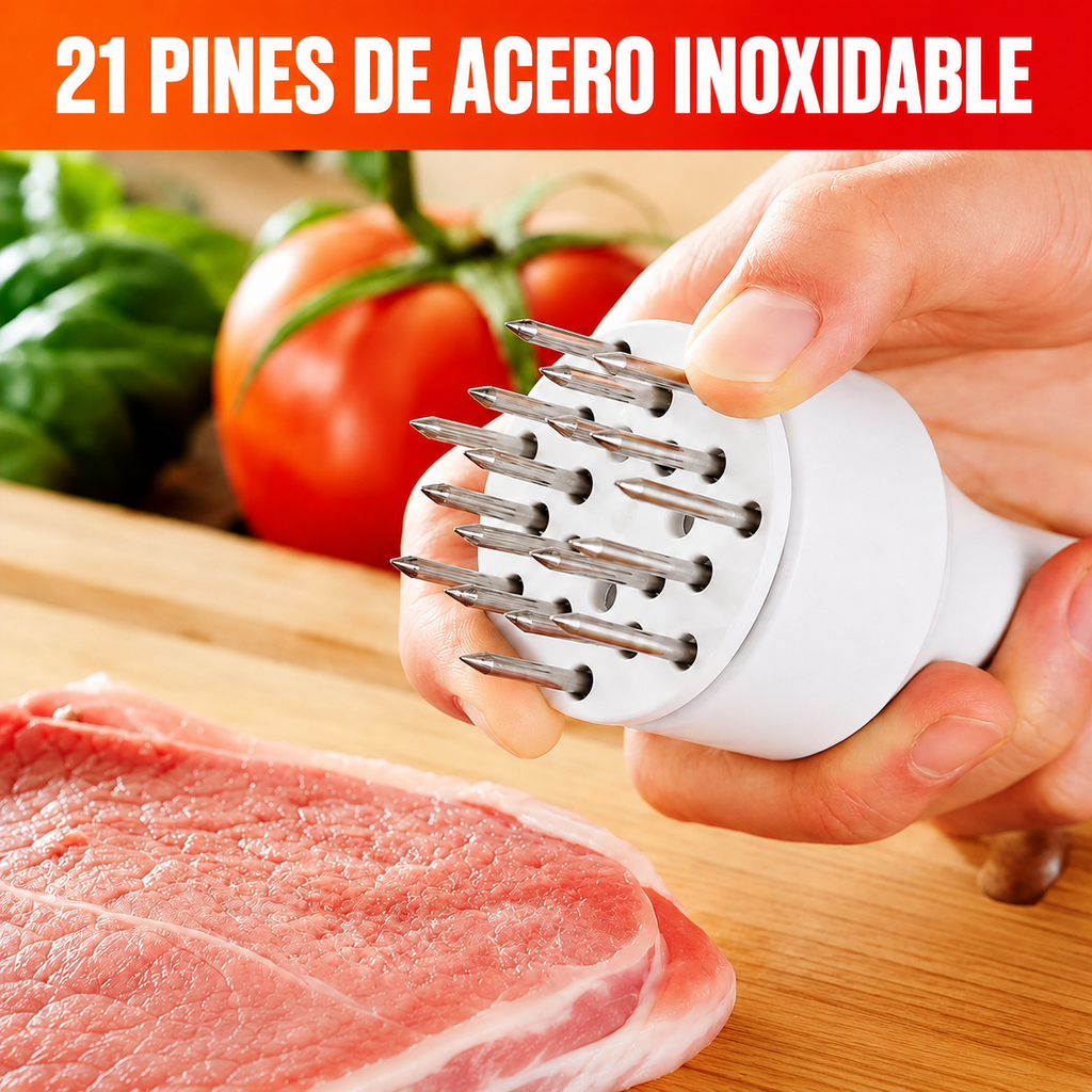 TiernaMax™ — Ablandador y Adobador Manual para Carne