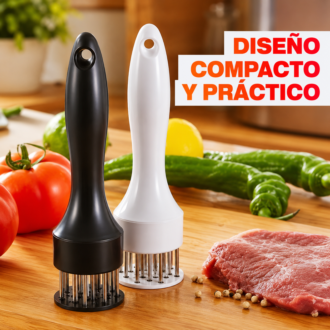 TiernaMax™ — Ablandador y Adobador Manual para Carne