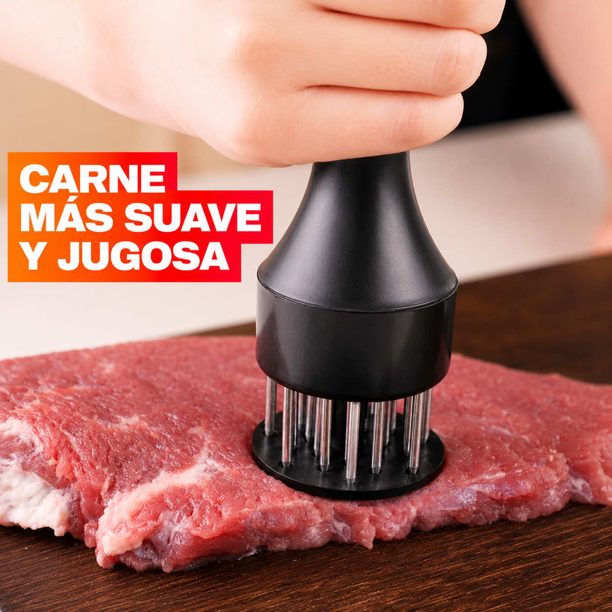 TiernaMax™ — Ablandador y Adobador Manual para Carne