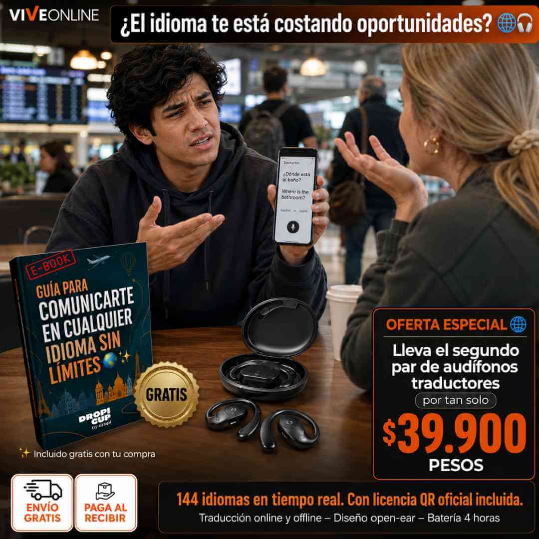 Audífonos Traductores Inteligentes +140 Idiomas: Traducción en Tiempo Real en tus Oídos + Obsequio