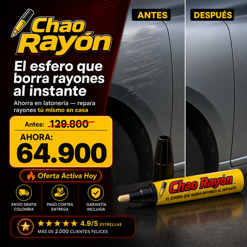 [🔥PROMO HOY] Chao Rayón™ — El esfero que borra rayones al instante