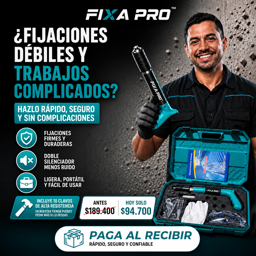 Fixa Pro™: Instala en Segundos, Sin Taladros ni Suciedad