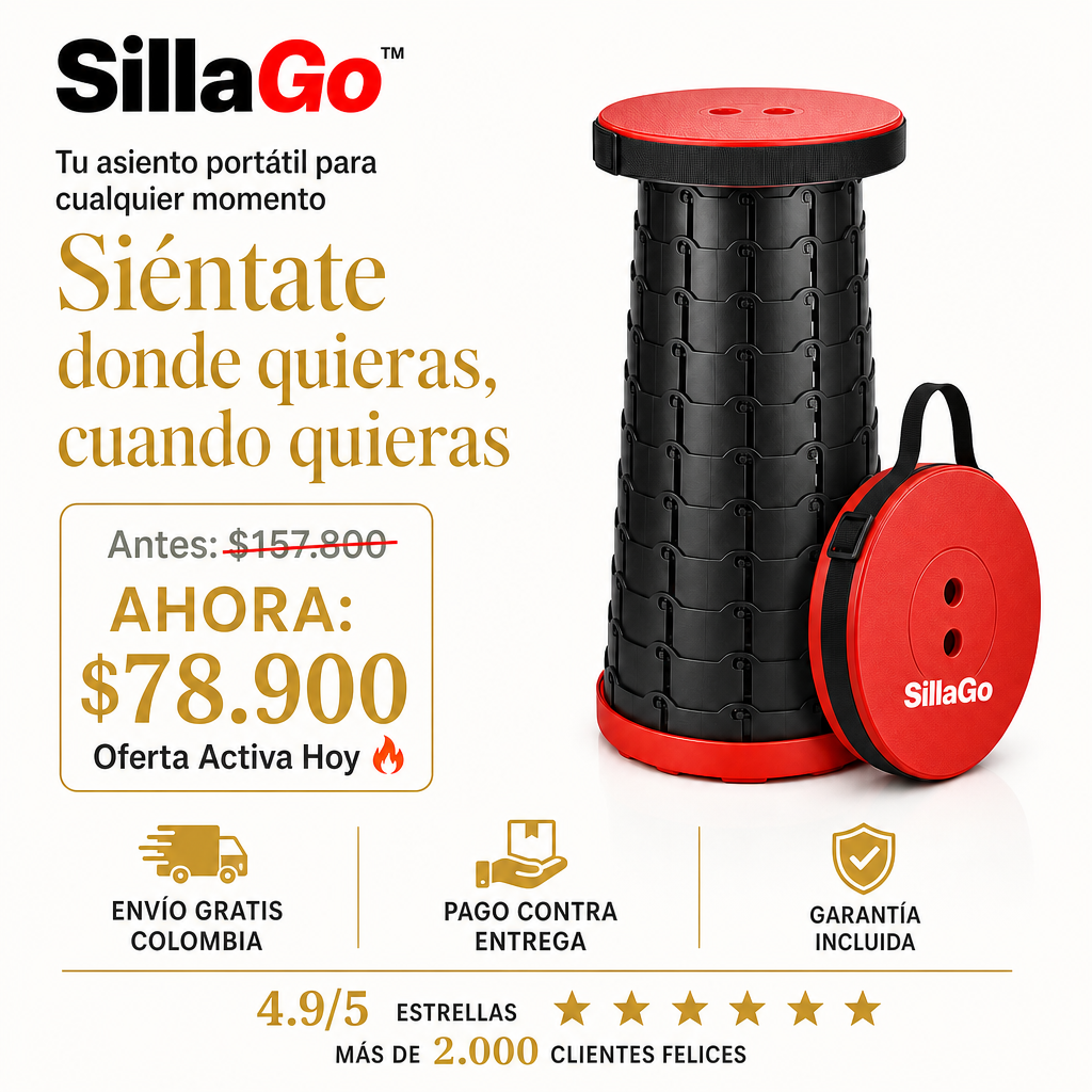 SillaGo™ – Tu asiento portátil para cualquier momento