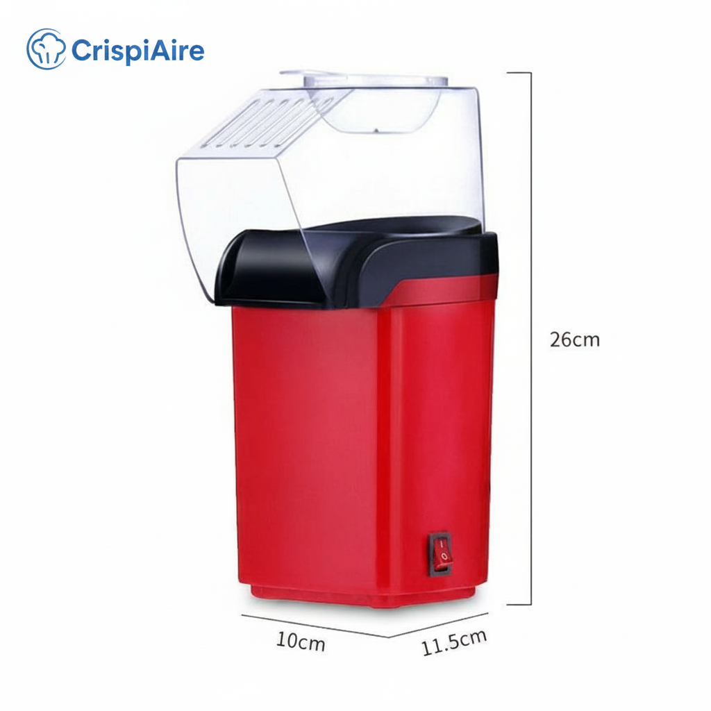 CrispiAire™: Crispetas saludables sin aceite en minutos