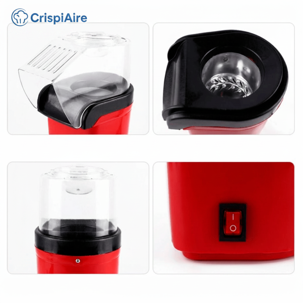 CrispiAire™: Crispetas saludables sin aceite en minutos