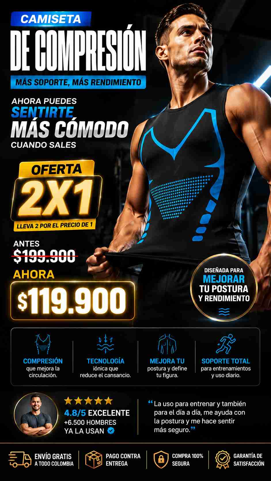 [🔥ÚLTIMO DÍA PROMO]: Camiseta de Compresión