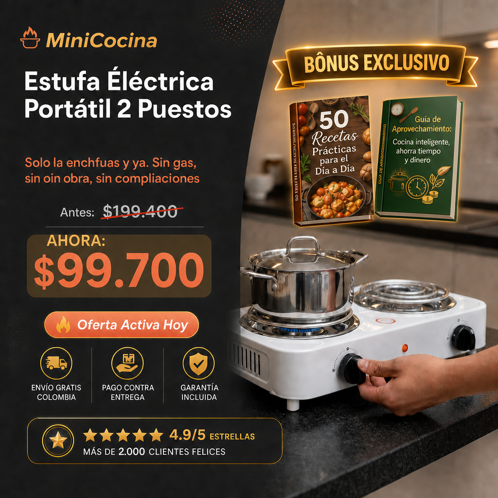 MiniCocina™ — Tu cocina portátil. Solo la enchufas y ya