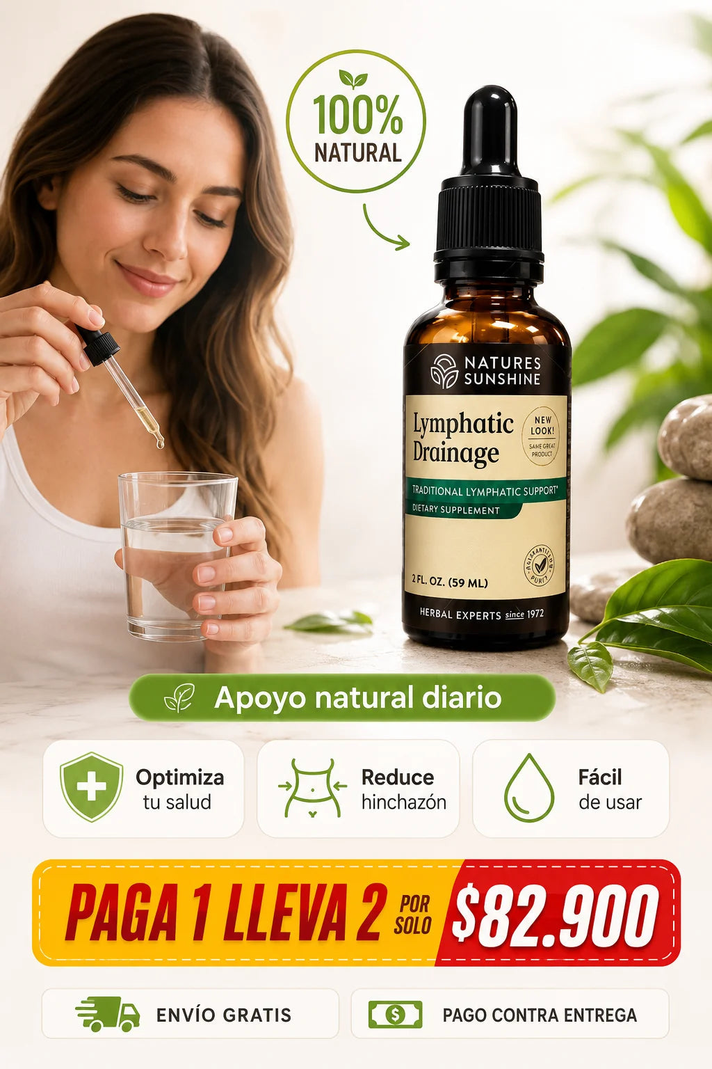 [🔥PROMO HOY] PAGA 1 y LLEVA 2: Drenaje Linfático Natural en Gotas