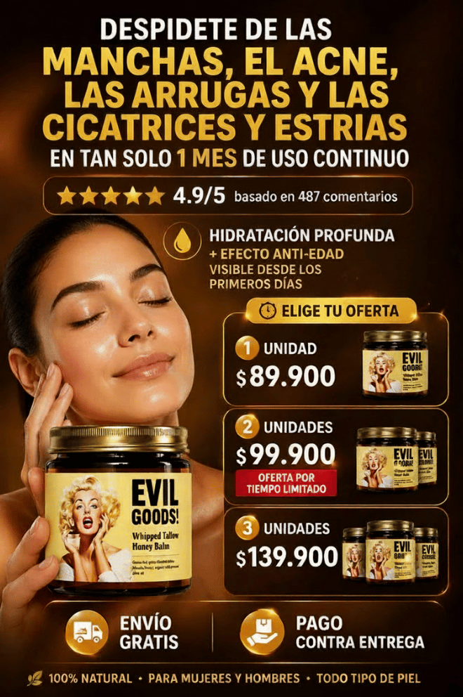 EVIL GOODS -🐄 DESPIDETE DE LAS MANCHAS, ACNE, ARRUGAS Y ESTRIAS EN MENOS DE 1 MES CON NUESTRO SEBO DE RES 😱
