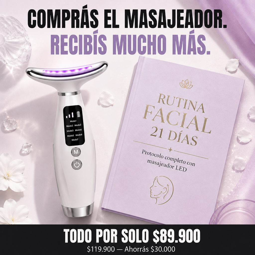 MASAJEADOR FACIAL RECARGABLE