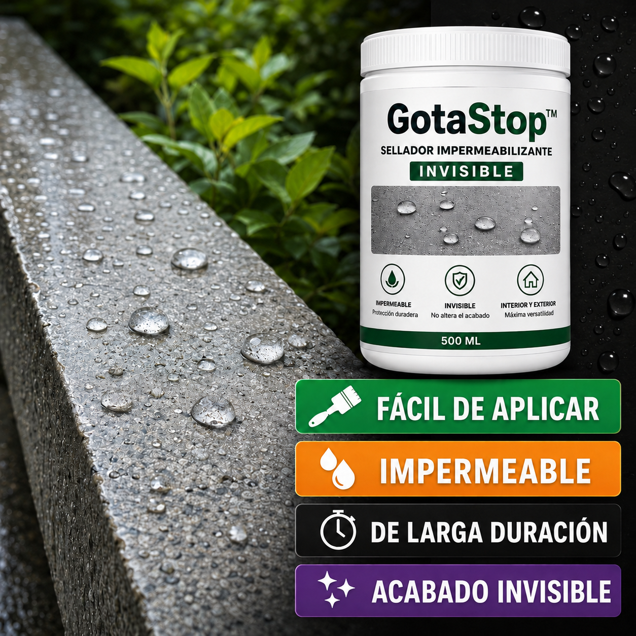 🔥 ÚLTIMO DÍA: Paga 1 y Lleva 2 GotaStop™ - Sellador invisible